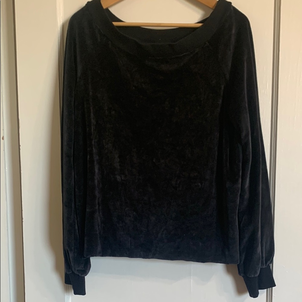 Black Velvet Sweatshirt